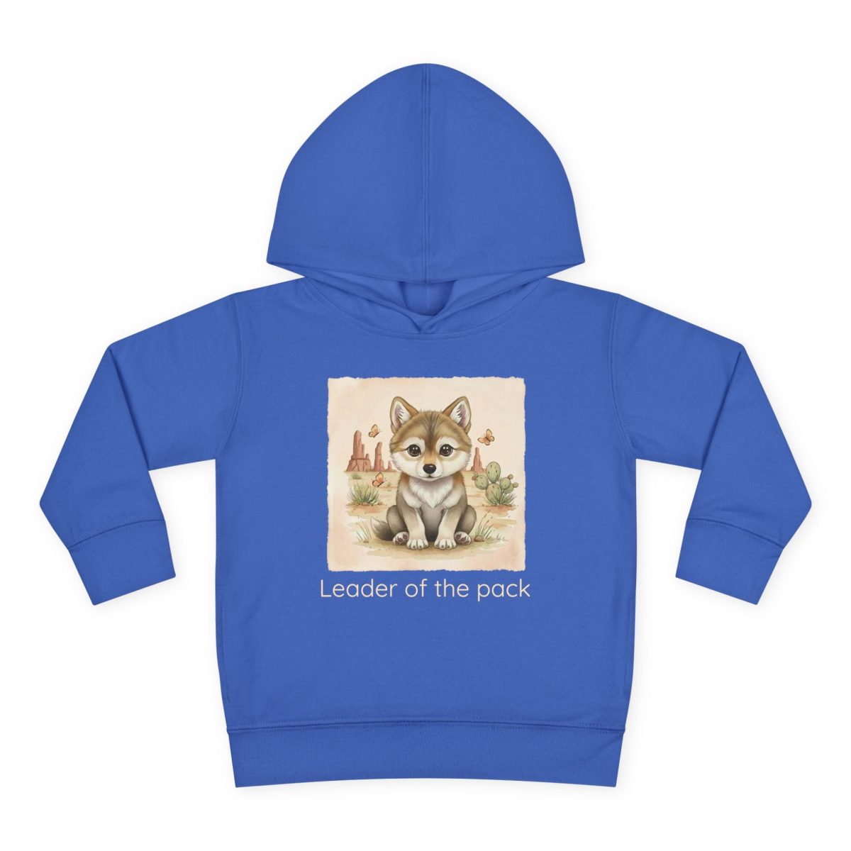 Santa Fe Marketplace Wolf Toddler Hoodie — Gender Neutral Sweatshirt Product Image: Wolf Toddler Hoodie — Gender Neutral Sweatshirt