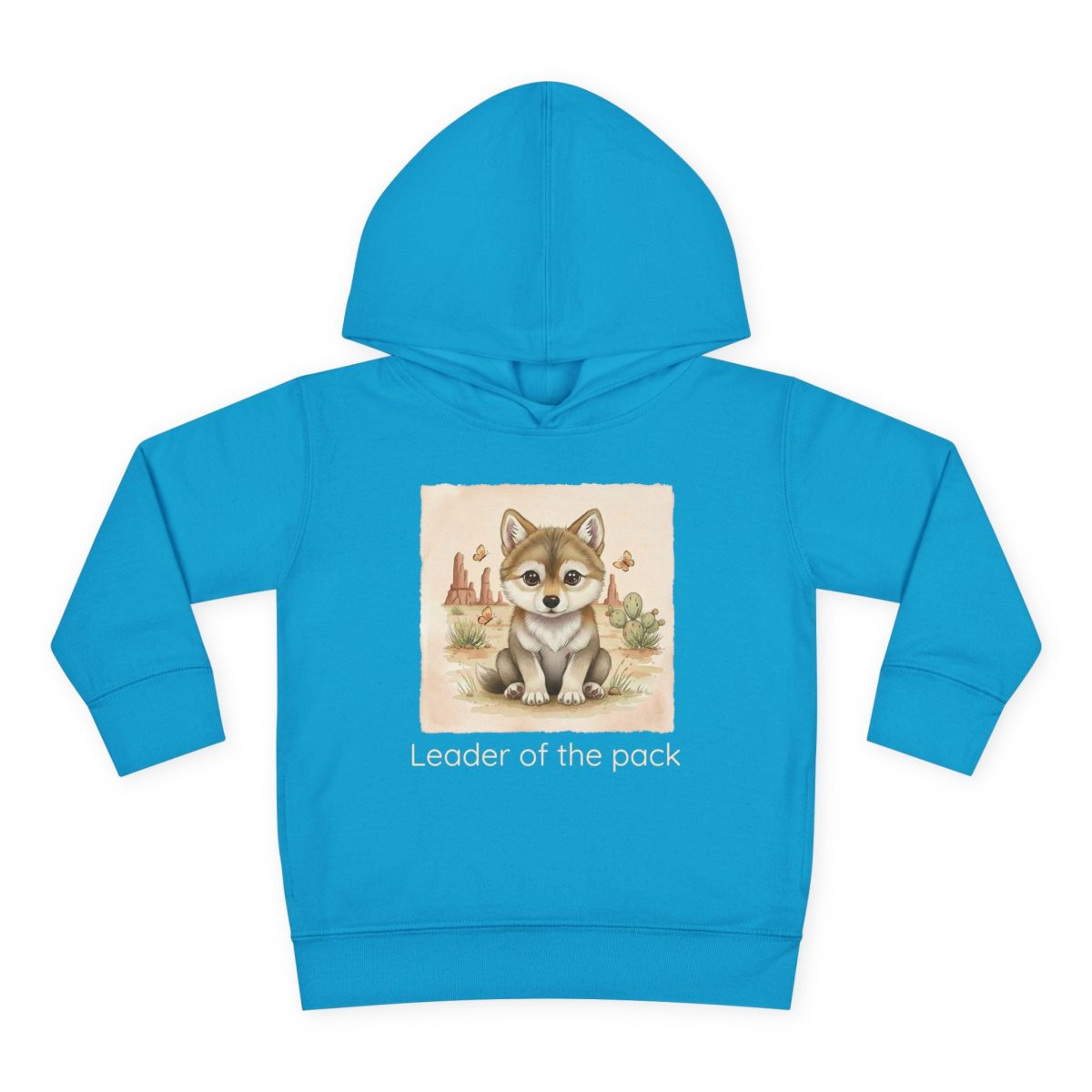 Santa Fe Marketplace Wolf Toddler Hoodie — Gender Neutral Sweatshirt Product Image: Wolf Toddler Hoodie — Gender Neutral Sweatshirt