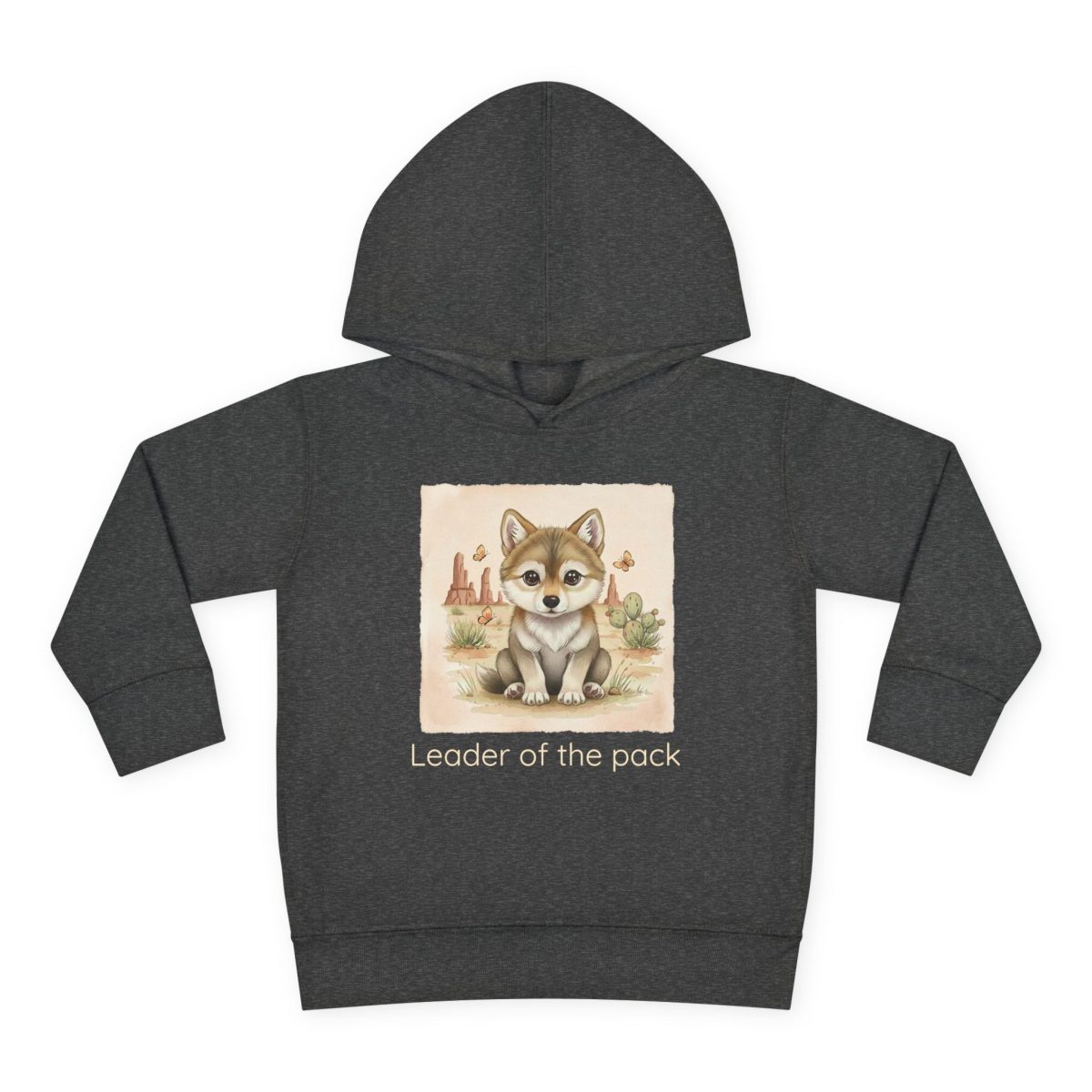 Santa Fe Marketplace Wolf Toddler Hoodie — Gender Neutral Sweatshirt Product Image: Wolf Toddler Hoodie — Gender Neutral Sweatshirt