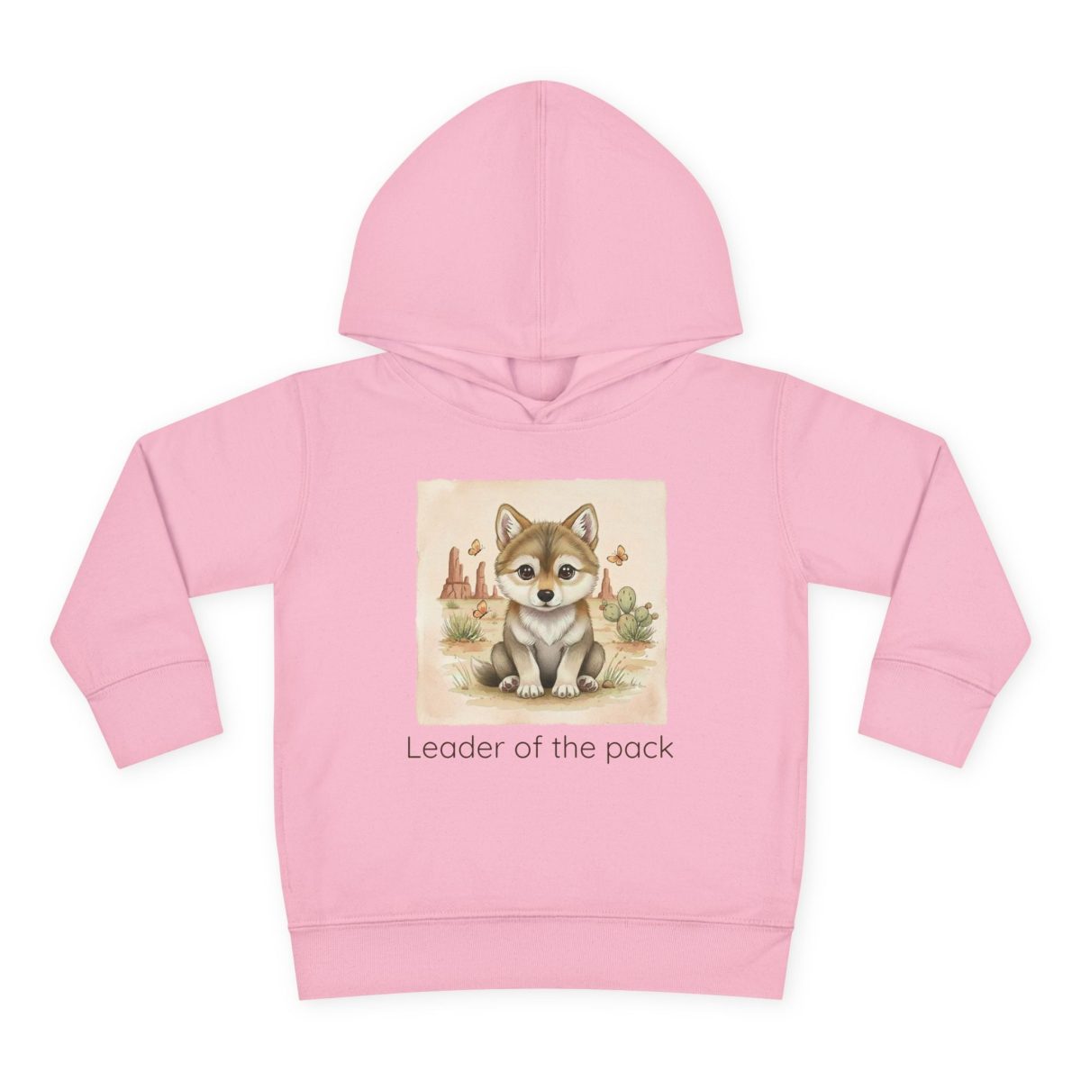 Santa Fe Marketplace Wolf Toddler Hoodie — Gender Neutral Sweatshirt Product Image: Wolf Toddler Hoodie — Gender Neutral Sweatshirt