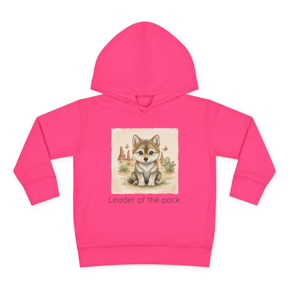 Santa Fe Marketplace Wolf Toddler Hoodie — Gender Neutral Sweatshirt Product Image: Wolf Toddler Hoodie — Gender Neutral Sweatshirt