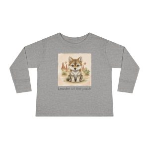 Santa Fe Marketplace Wolf Toddler Long Sleeve Shirt — Gender Neutral Tee Product Image: Wolf Toddler Long Sleeve Shirt — Gender Neutral Tee