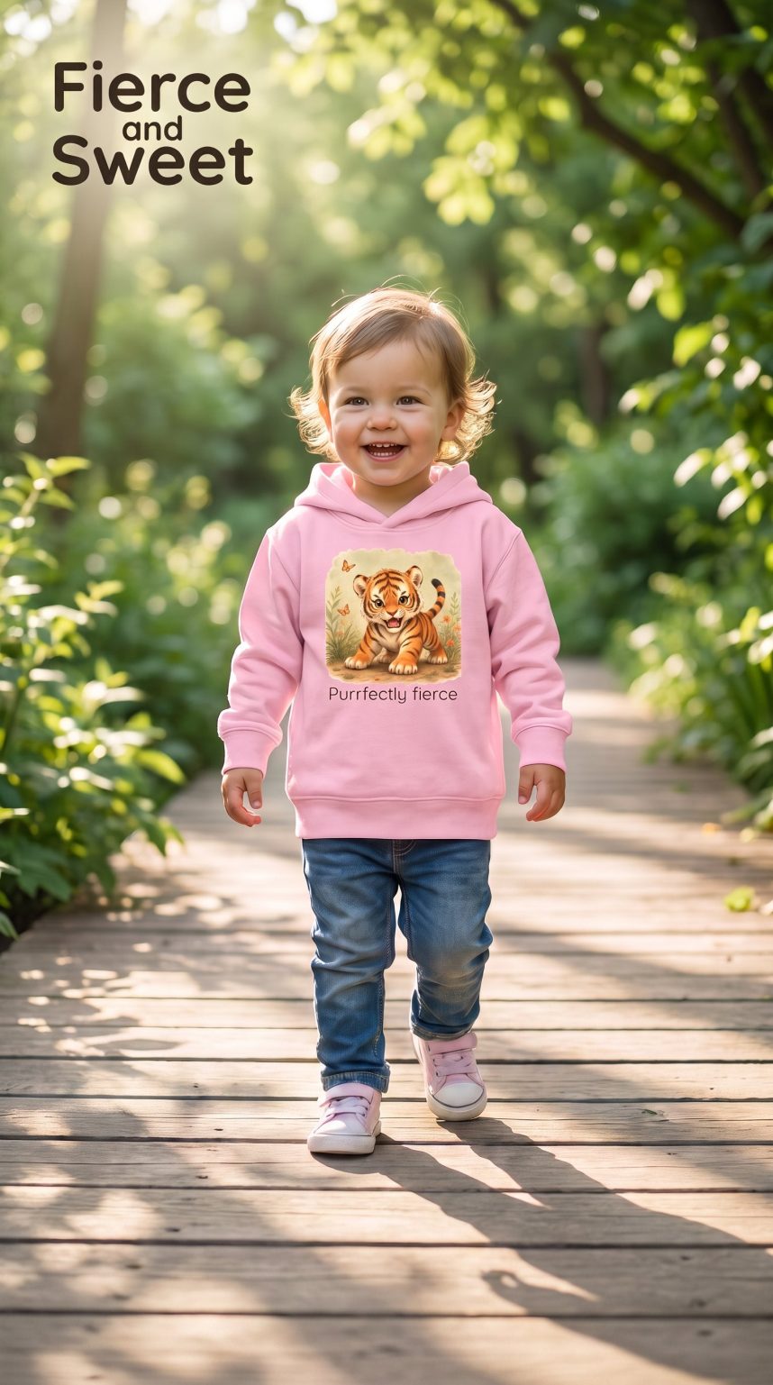 Santa Fe Marketplace Tiger Toddler Hoodie — Gender Neutral Sweatshirt Product Image: Tiger Toddler Hoodie — Gender Neutral Sweatshirt