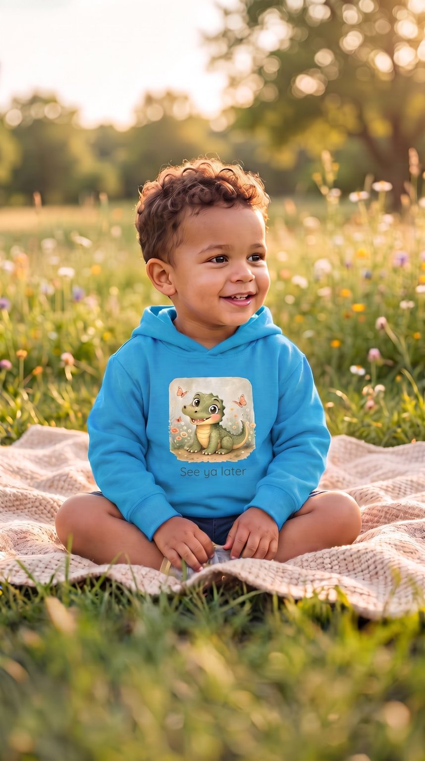 Santa Fe Marketplace Alligator Toddler Hoodie — Gender Neutral Sweatshirt Product Image: Alligator Toddler Hoodie — Gender Neutral Sweatshirt