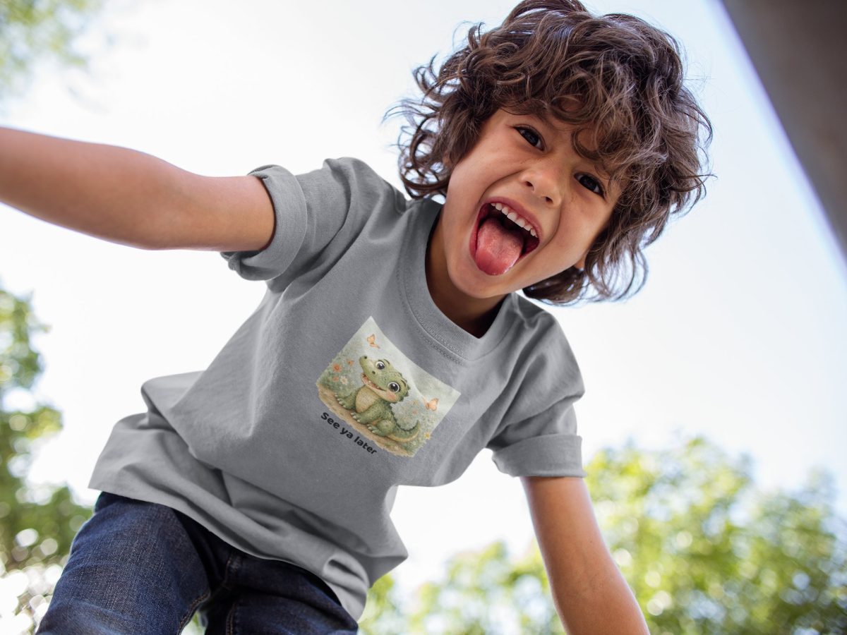 Santa Fe Marketplace Alligator Toddler T-Shirt — Gender Neutral ReptileTee Product Image: Alligator Toddler T-Shirt — Gender Neutral ReptileTee