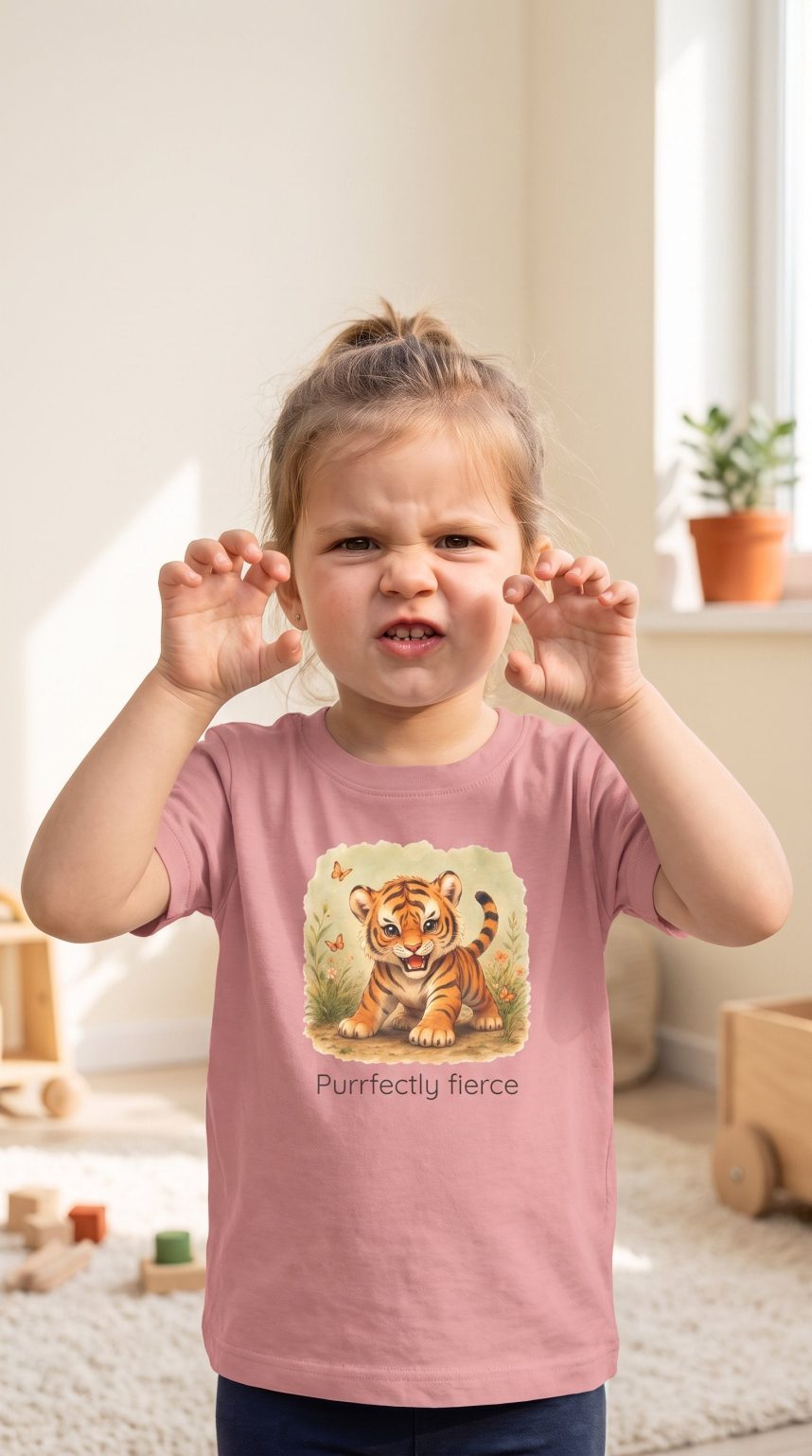 Santa Fe Marketplace Tiger Toddler T-Shirt — Gender Neutral Animal Tee Product Image: Tiger Toddler T-Shirt — Gender Neutral Animal Tee
