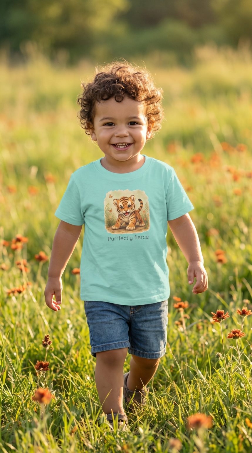 Santa Fe Marketplace Tiger Toddler T-Shirt — Gender Neutral Animal Tee Product Image: Tiger Toddler T-Shirt — Gender Neutral Animal Tee