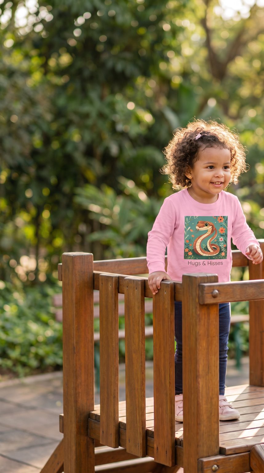 Santa Fe Marketplace Snake Toddler Long Sleeve Shirt — Gender Neutral Tee Product Image: Snake Toddler Long Sleeve Shirt — Gender Neutral Tee