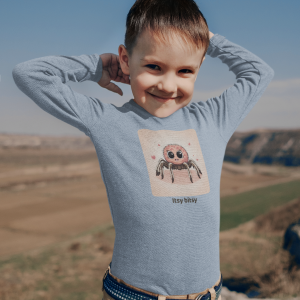 Product Image: Spider Toddler Long Sleeve Shirt — Cute Gender Neutral Tee