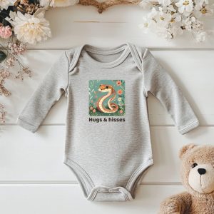 Product Image: Snake Infant Long Sleeve Onesie — Cute Gender Neutral Bodysuit