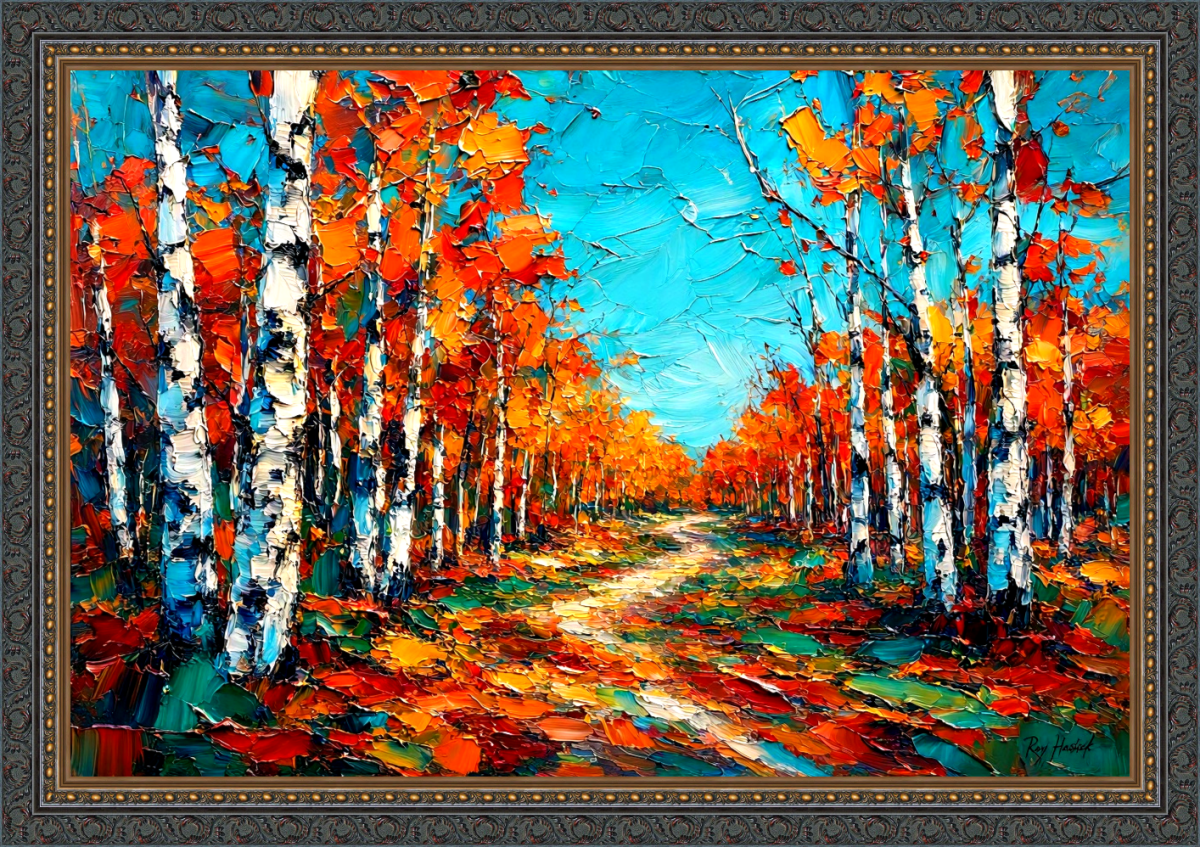 Santa Fe Marketplace Golden Aspens of Santa Fe 12″X12″ -Digital Original Print Product Image: Golden Aspens of Santa Fe 12″X12″ -Digital Original Print