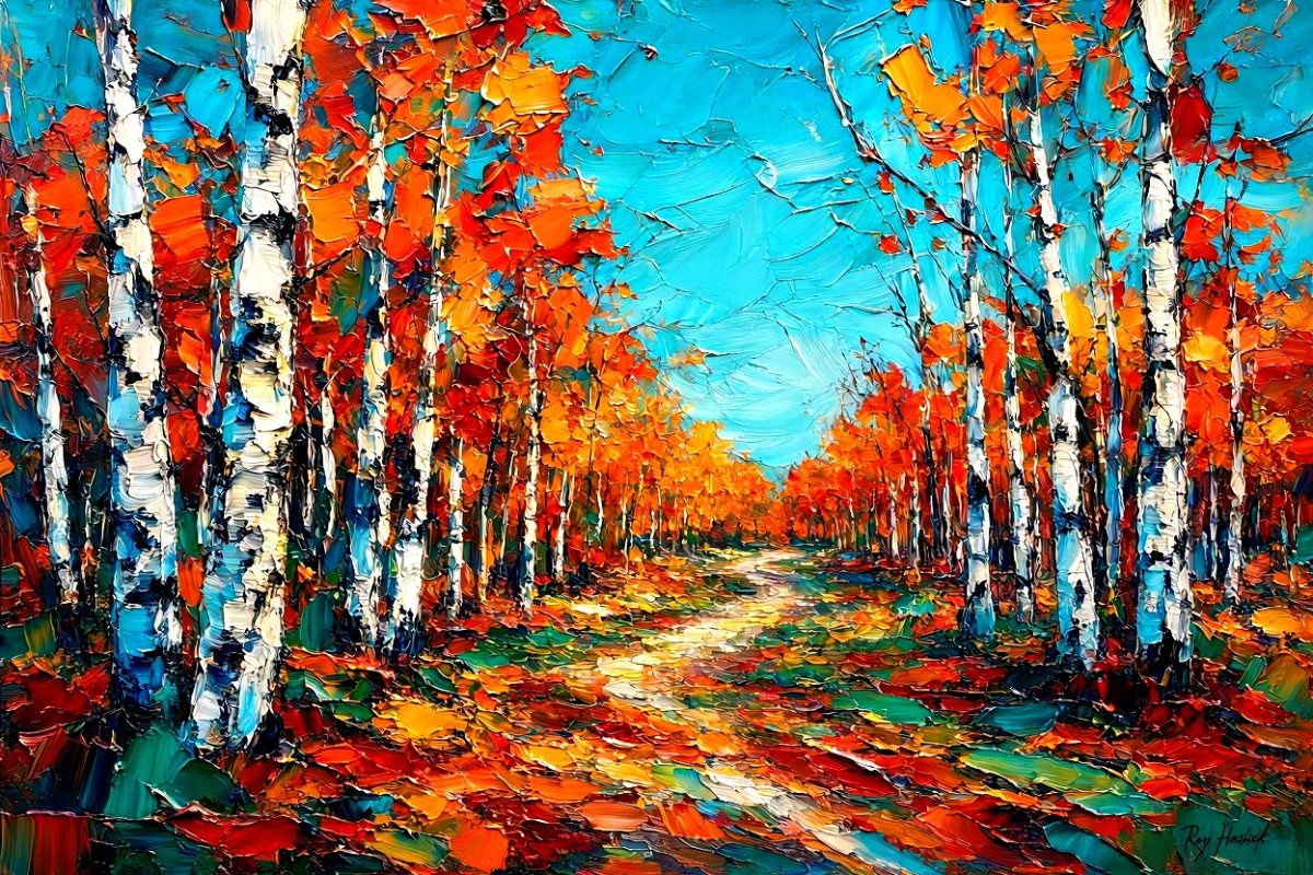 Santa Fe Marketplace Golden Aspens of Santa Fe 12″X12″ -Digital Original Print Product Image: Golden Aspens of Santa Fe 12″X12″ -Digital Original Print