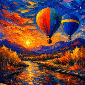 Santa Fe Marketplace Albuquerque Twilight Ascent 12’X12″-CANVAS PRINT- Product Image: Albuquerque Twilight Ascent 12’X12″-CANVAS PRINT-