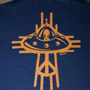 Santa Fe Marketplace UFO peace Zia Product Image: UFO peace Zia