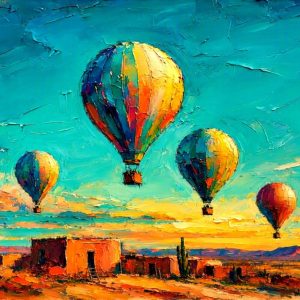 Product Image: High Desert Flotilla 12″X12″-CANVAS PRINT-
