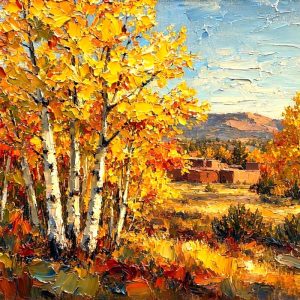 Santa Fe Marketplace Golden Aspens of Northern New Mexico – 12″X12″ – Digital Canvas Print Product Image: Golden Aspens of Northern New Mexico – 12″X12″ – Digital Canvas Print