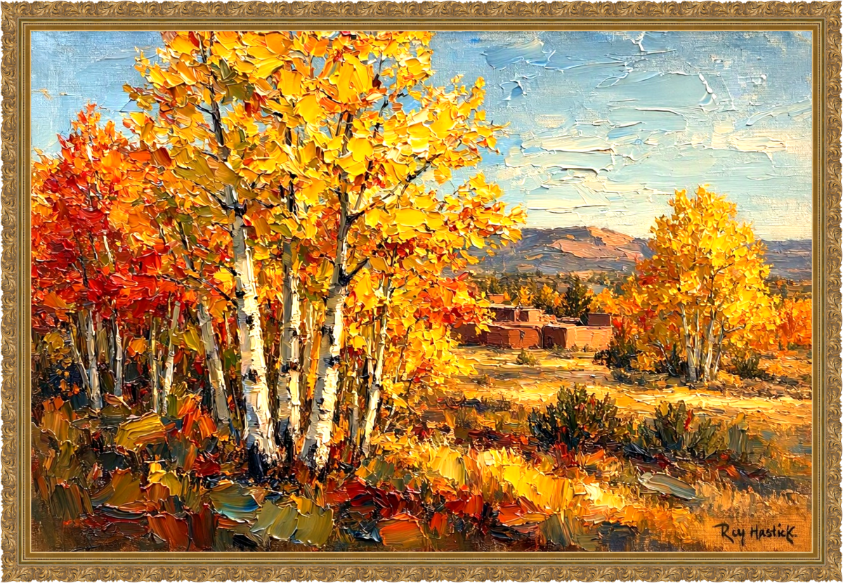 Santa Fe Marketplace Golden Aspens of Northern New Mexico – 12″X12″ – Digital Canvas Print Product Image: Golden Aspens of Northern New Mexico – 12″X12″ – Digital Canvas Print