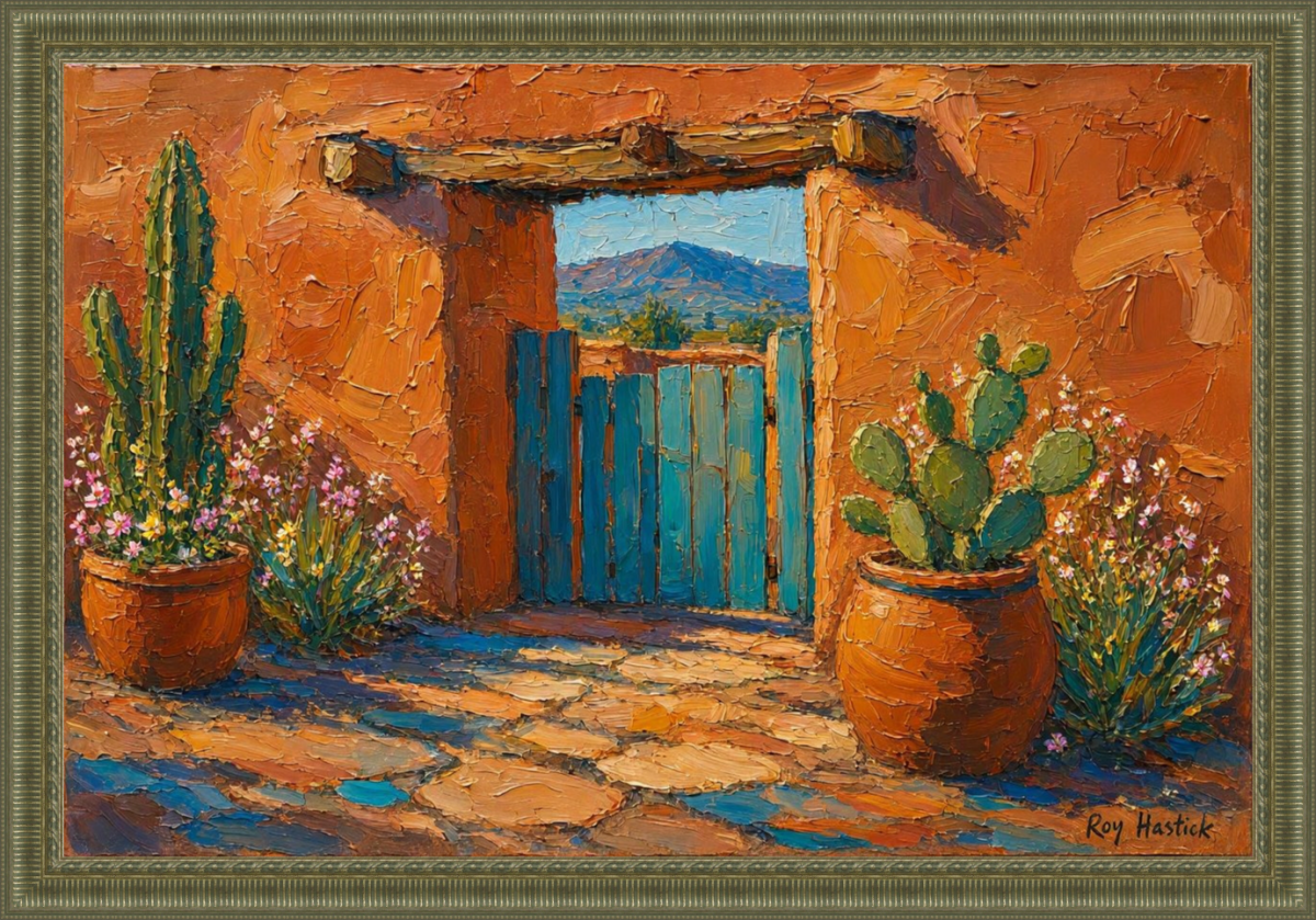 Santa Fe Marketplace Turquoise Gate to the Blue Mountains Product Image: Turquoise Gate to the Blue Mountains