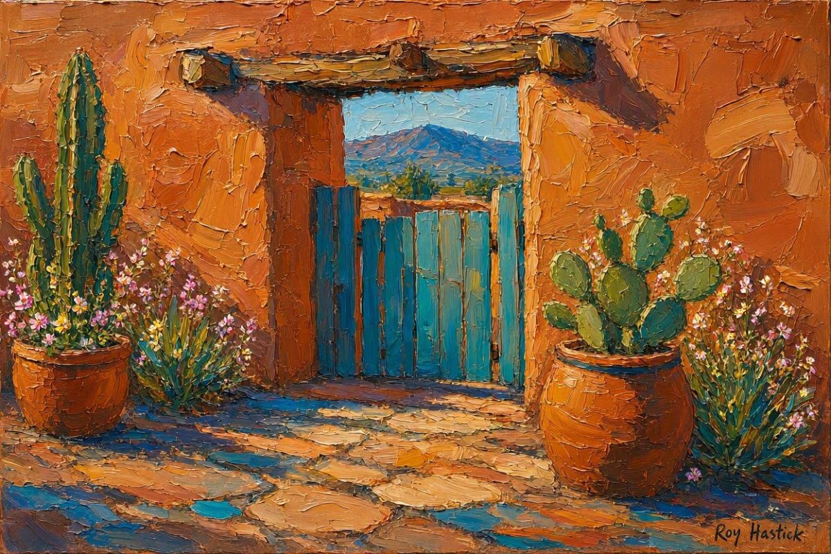 Santa Fe Marketplace Turquoise Gate to the Blue Mountains Product Image: Turquoise Gate to the Blue Mountains
