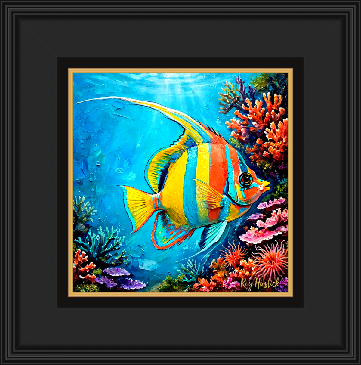 Santa Fe Marketplace Tropical Angelfish 12″X12″Digital Canvas Print Product Image: Tropical Angelfish 12″X12″Digital Canvas Print