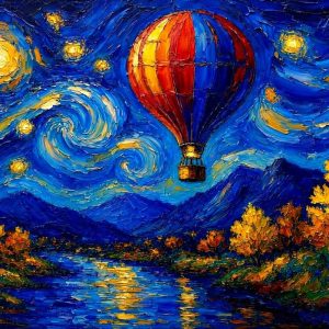 Product Image: Starry Night Over the Rio Grande 18″X18″-CANVAS PRINT-