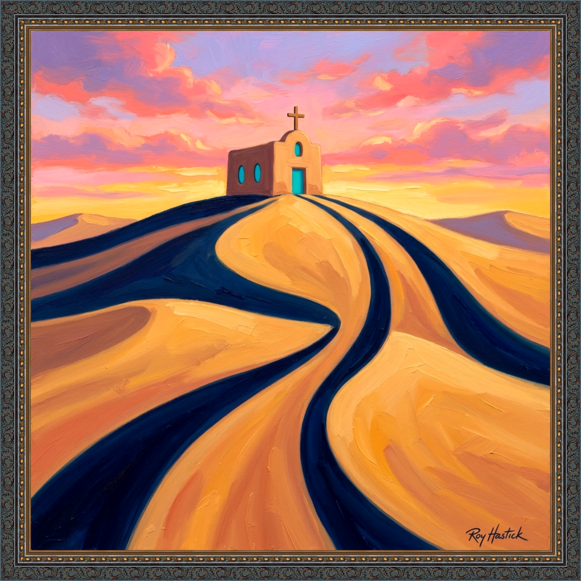 Santa Fe Marketplace Sanctuary at the Rising Dunes -12″X12″ – Canvas Print – Product Image: Sanctuary at the Rising Dunes -12″X12″ – Canvas Print –