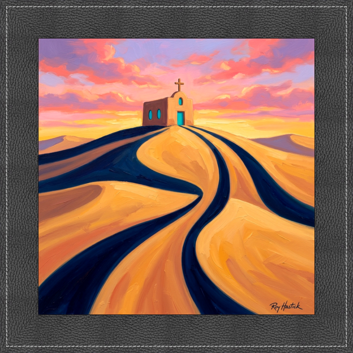 Santa Fe Marketplace Sanctuary at the Rising Dunes -12″X12″ – Canvas Print – Product Image: Sanctuary at the Rising Dunes -12″X12″ – Canvas Print –