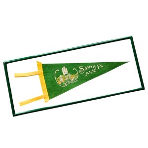 Santa Fe Marketplace Vintage Santa Fe Pennant Framed Product Image: Vintage Santa Fe Pennant Framed