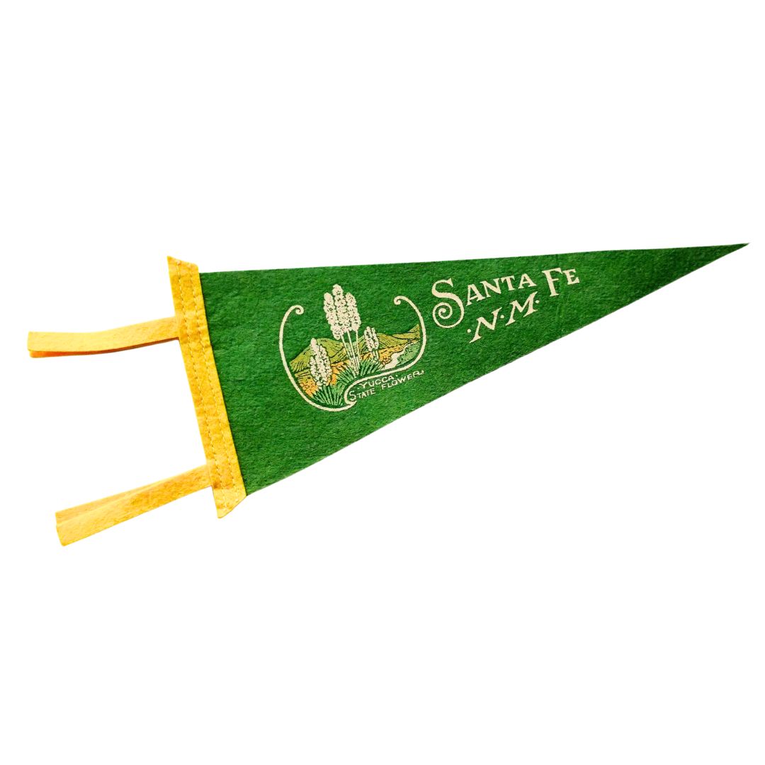 Santa Fe Marketplace Vintage Santa Fe Pennant Framed Product Image: Vintage Santa Fe Pennant Framed