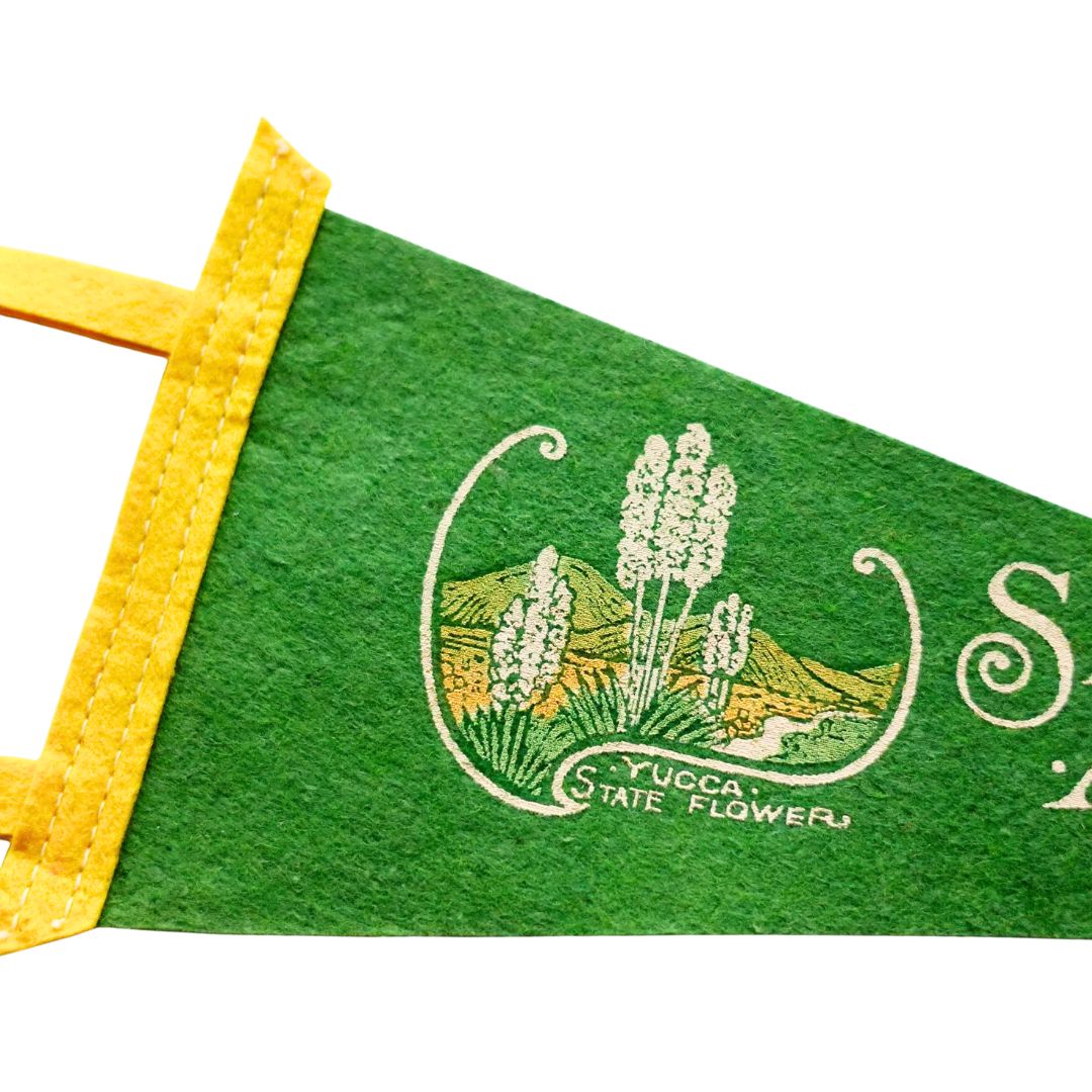 Santa Fe Marketplace Vintage Santa Fe Pennant Framed Product Image: Vintage Santa Fe Pennant Framed