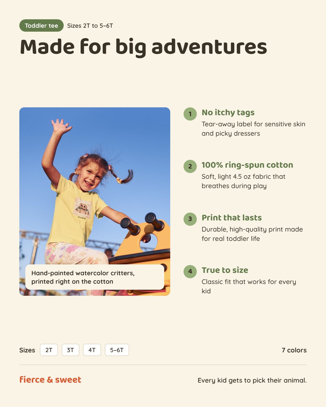 Santa Fe Marketplace Whiptail Lizard Toddler T-Shirt — Gender Neutral Animal Tee Product Image: Whiptail Lizard Toddler T-Shirt — Gender Neutral Animal Tee