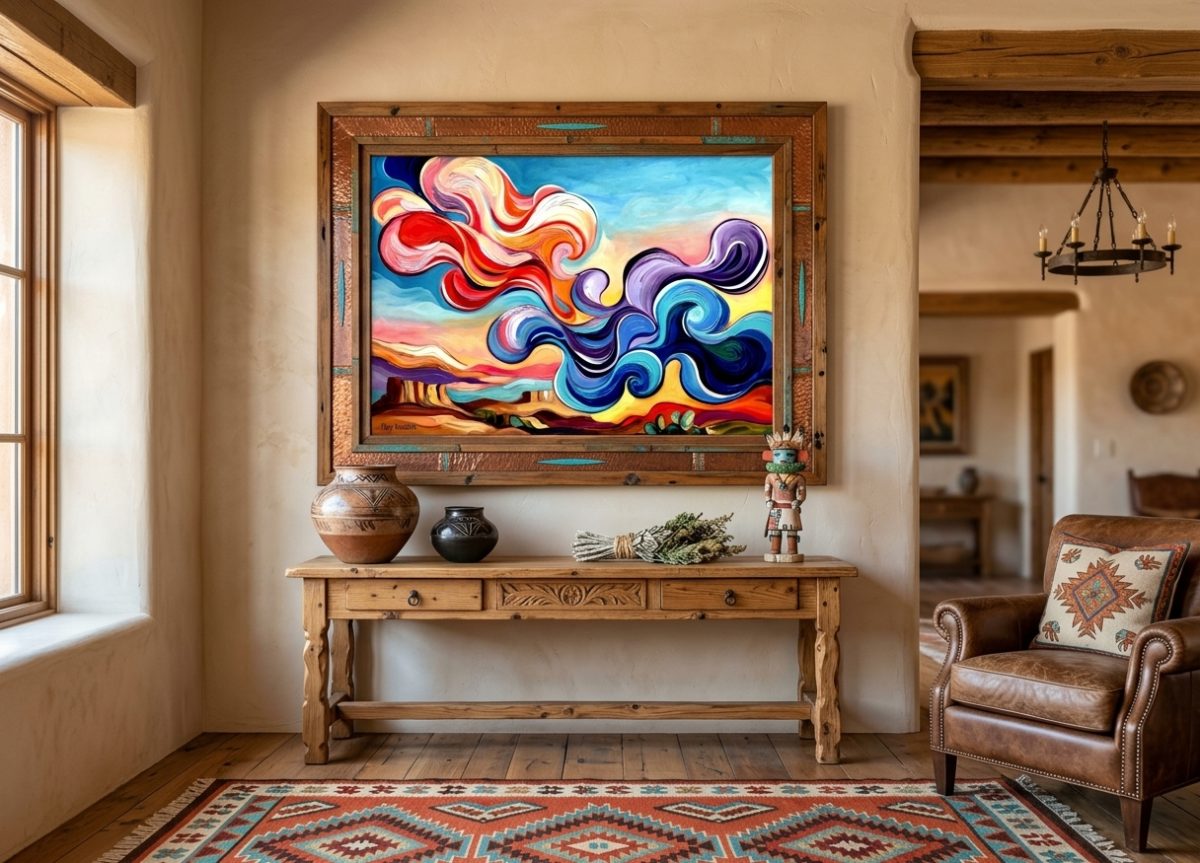 Santa Fe Marketplace Southwestern Winds – 18″X18″ CANVAS PRINT – Product Image: Southwestern Winds – 18″X18″ CANVAS PRINT –