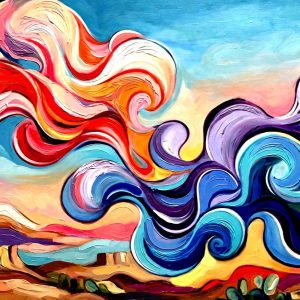 Santa Fe Marketplace Southwestern Winds – 18″X18″ CANVAS PRINT – Product Image: Southwestern Winds – 18″X18″ CANVAS PRINT –