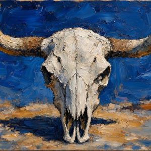 Product Image: MINI_Desert Spirit Skull -12″X12″ – Canvas Print=