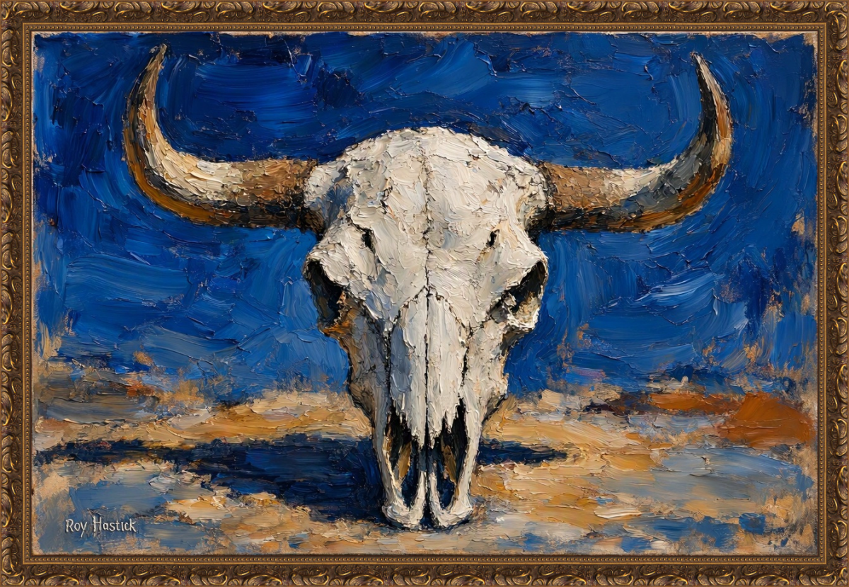 Santa Fe Marketplace MINI_Desert Spirit Skull -12″X12″ – Canvas Print= Product Image: MINI_Desert Spirit Skull -12″X12″ – Canvas Print=