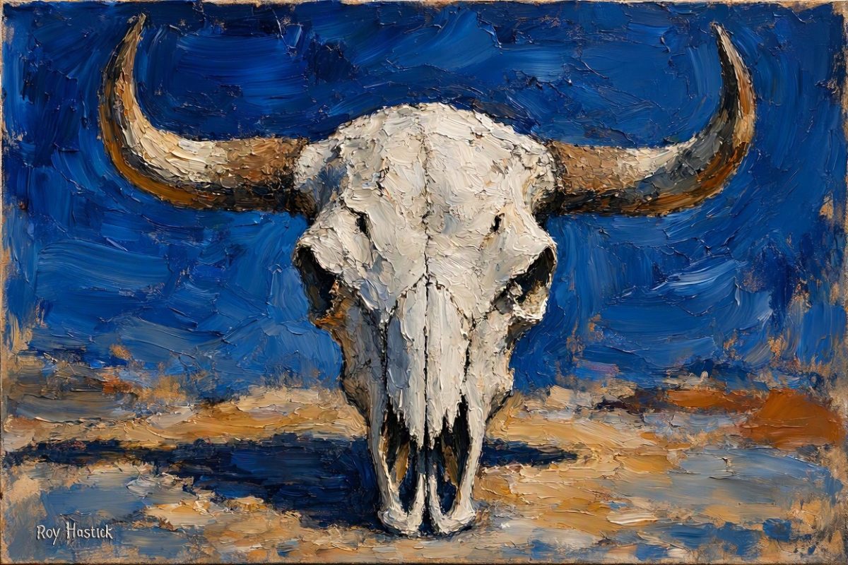 Santa Fe Marketplace MINI_Desert Spirit Skull -12″X12″ – Canvas Print= Product Image: MINI_Desert Spirit Skull -12″X12″ – Canvas Print=