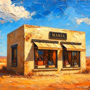 Santa Fe Marketplace Prada Marfa _D 12″X12″ -Canvas Print – Product Image: Prada Marfa _D 12″X12″ -Canvas Print –