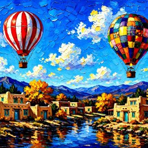 Santa Fe Marketplace Fiesta Ascending: Albuquerque Gold 12″X12″ – CANVAS PRINT Product Image: Fiesta Ascending: Albuquerque Gold 12″X12″ – CANVAS PRINT