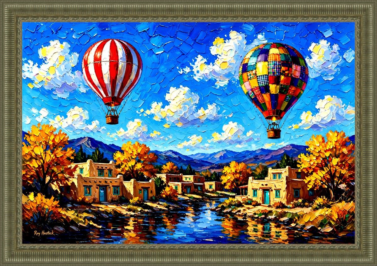 Santa Fe Marketplace Fiesta Ascending: Albuquerque Gold 12″X12″ – CANVAS PRINT Product Image: Fiesta Ascending: Albuquerque Gold 12″X12″ – CANVAS PRINT