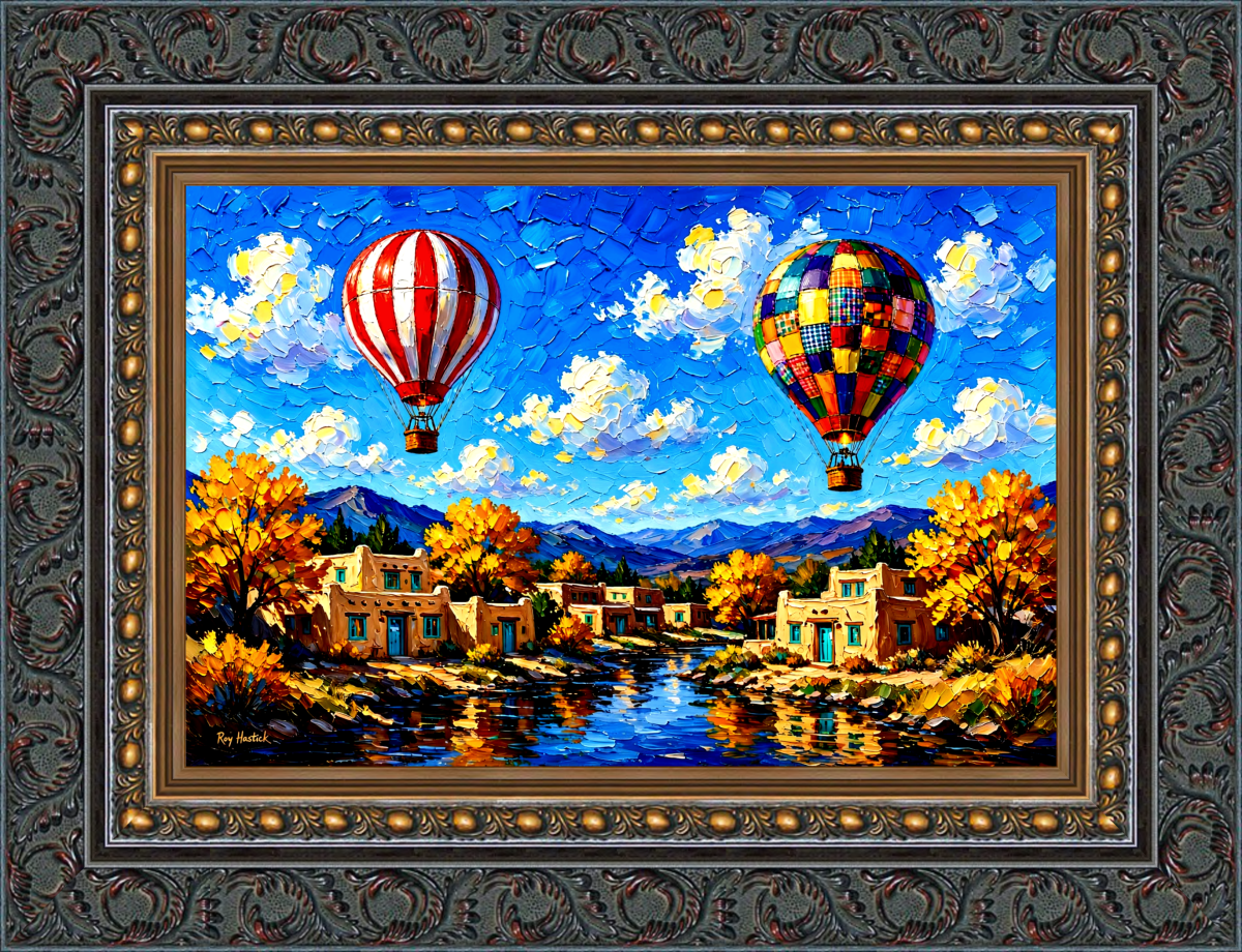 Santa Fe Marketplace Fiesta Ascending: Albuquerque Gold 12″X12″ – CANVAS PRINT Product Image: Fiesta Ascending: Albuquerque Gold 12″X12″ – CANVAS PRINT
