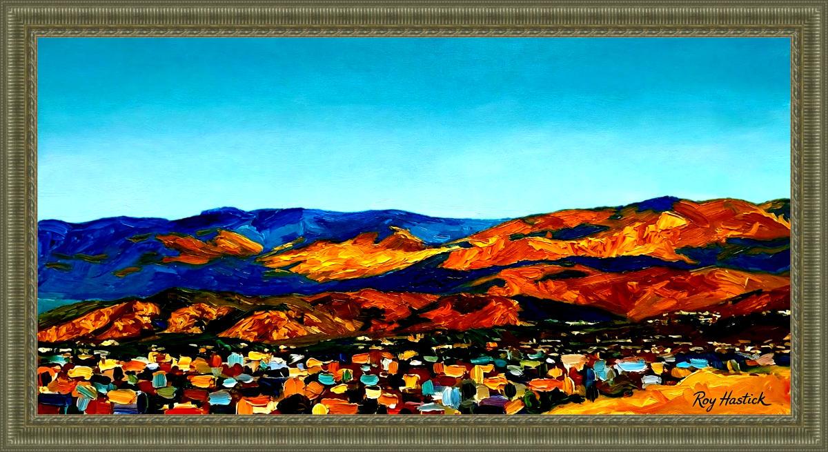 Santa Fe Marketplace Autumn Aspens -Santa Fe Dog Park lookout – 12″X24″ CANVAS PRINT – Product Image: Autumn Aspens -Santa Fe Dog Park lookout – 12″X24″ CANVAS PRINT –