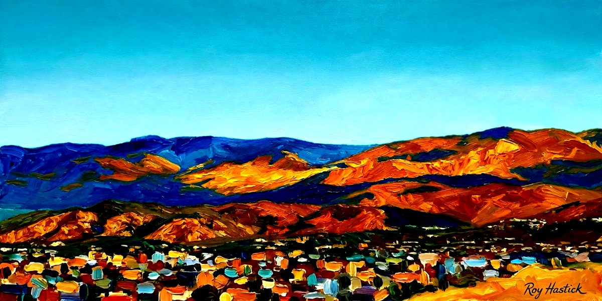 Santa Fe Marketplace Autumn Aspens -Santa Fe Dog Park lookout – 12″X24″ CANVAS PRINT – Product Image: Autumn Aspens -Santa Fe Dog Park lookout – 12″X24″ CANVAS PRINT –