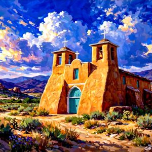 Santa Fe Marketplace Taos Light & Clay -12″X12″ CANVAS PRINT Product Image: Taos Light & Clay -12″X12″ CANVAS PRINT