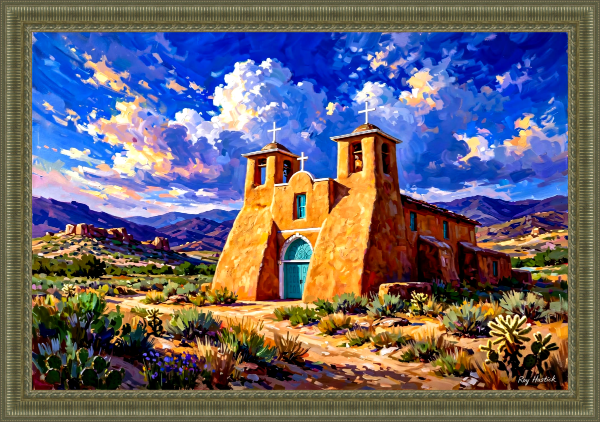Santa Fe Marketplace Taos Light & Clay -12″X12″ CANVAS PRINT Product Image: Taos Light & Clay -12″X12″ CANVAS PRINT