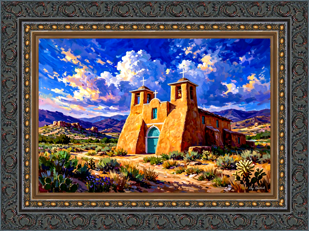Santa Fe Marketplace Taos Light & Clay -12″X12″ CANVAS PRINT Product Image: Taos Light & Clay -12″X12″ CANVAS PRINT
