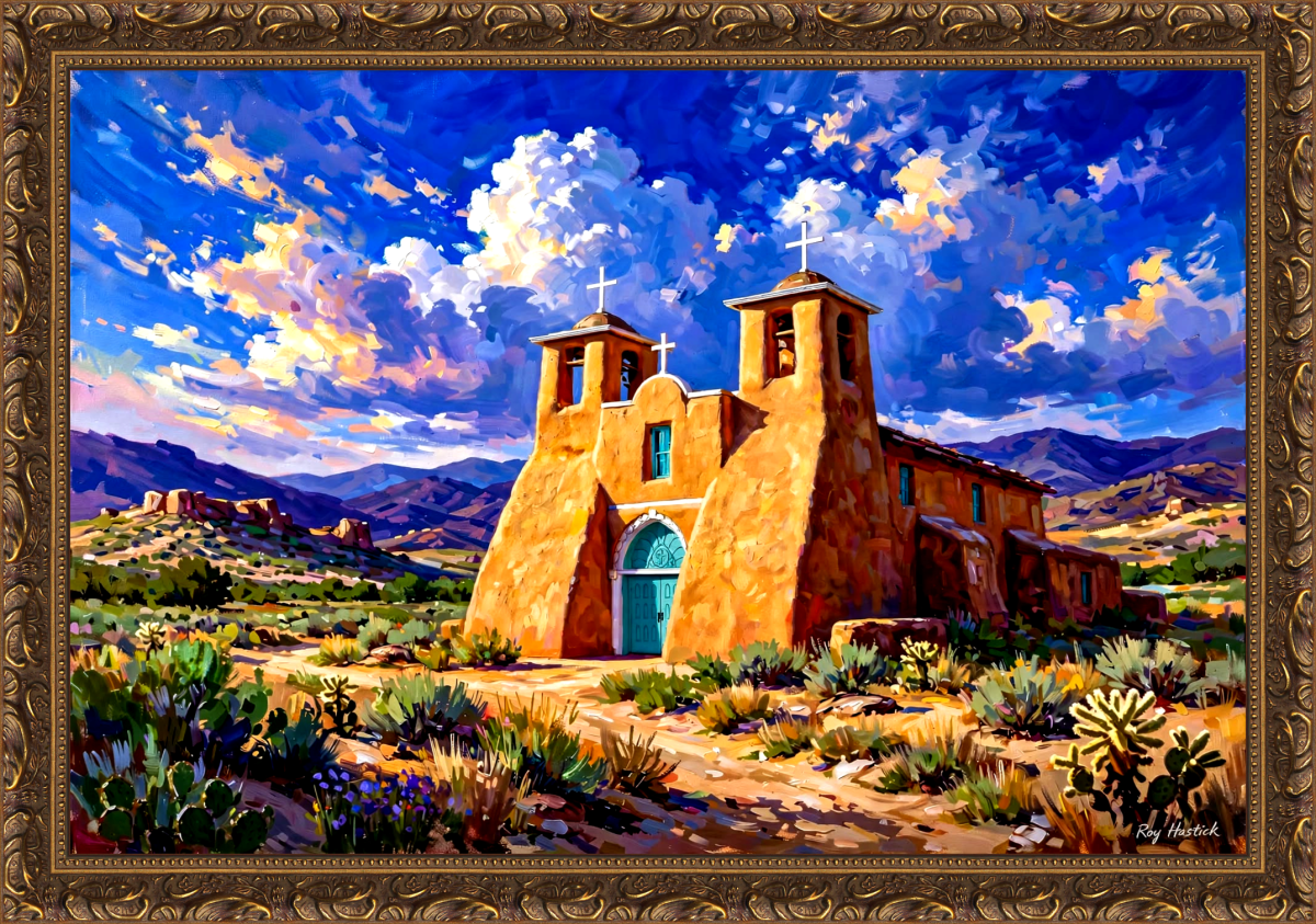 Santa Fe Marketplace Taos Light & Clay -12″X12″ CANVAS PRINT Product Image: Taos Light & Clay -12″X12″ CANVAS PRINT