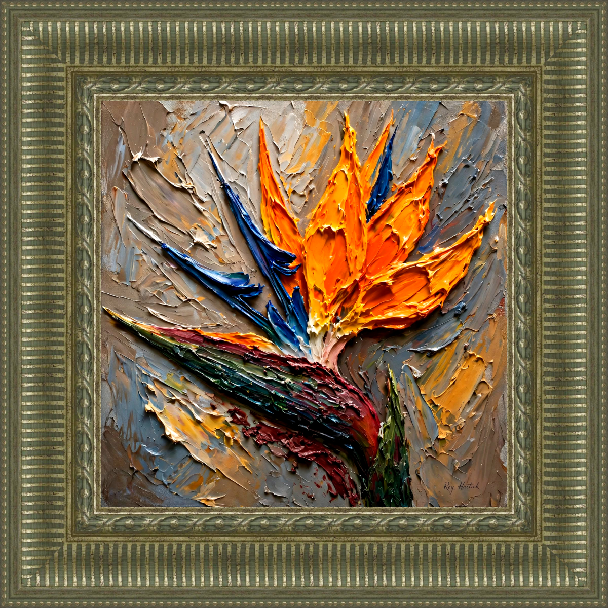 Santa Fe Marketplace Flight of the Strelitzia -12″X12″-CANVAS PRINT- Product Image: Flight of the Strelitzia -12″X12″-CANVAS PRINT-