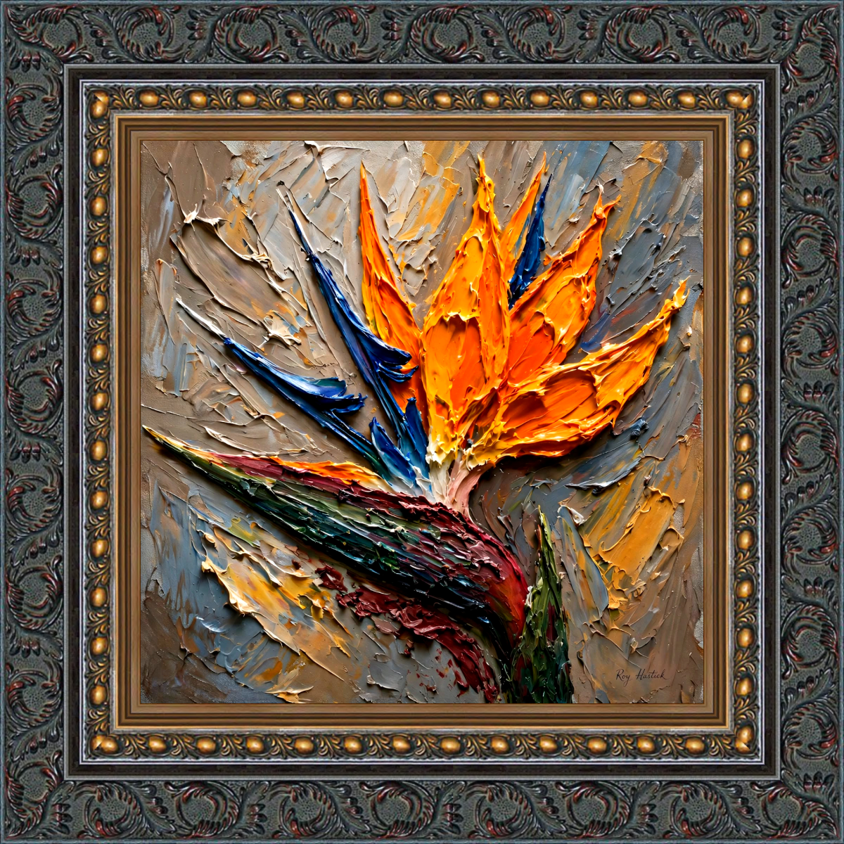 Santa Fe Marketplace Flight of the Strelitzia -12″X12″-CANVAS PRINT- Product Image: Flight of the Strelitzia -12″X12″-CANVAS PRINT-