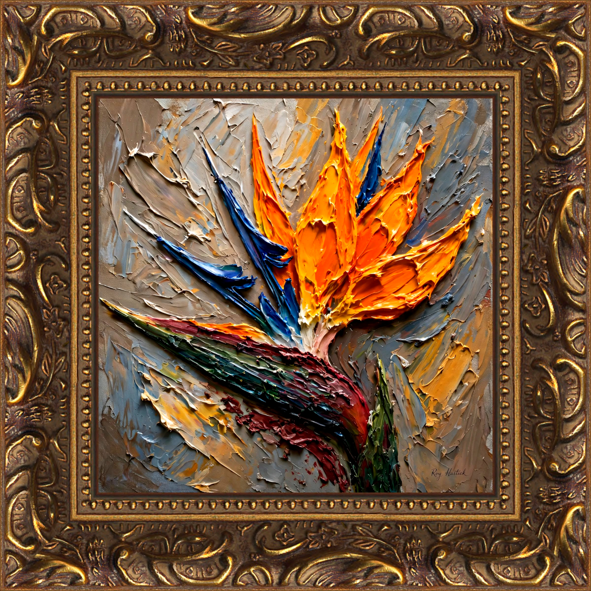 Santa Fe Marketplace Flight of the Strelitzia -12″X12″-CANVAS PRINT- Product Image: Flight of the Strelitzia -12″X12″-CANVAS PRINT-