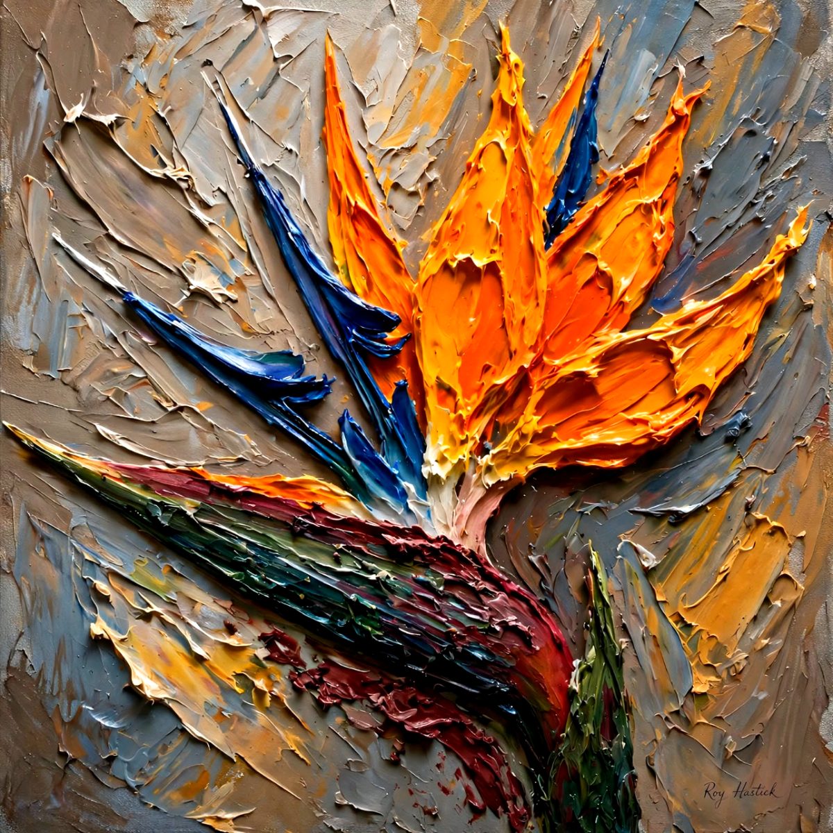 Santa Fe Marketplace Flight of the Strelitzia -12″X12″-CANVAS PRINT- Product Image: Flight of the Strelitzia -12″X12″-CANVAS PRINT-